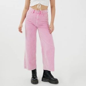 Pink corduroy pants